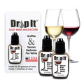 Drop It wine sulfite and tannin reducer drops set, two small 10ml bottles