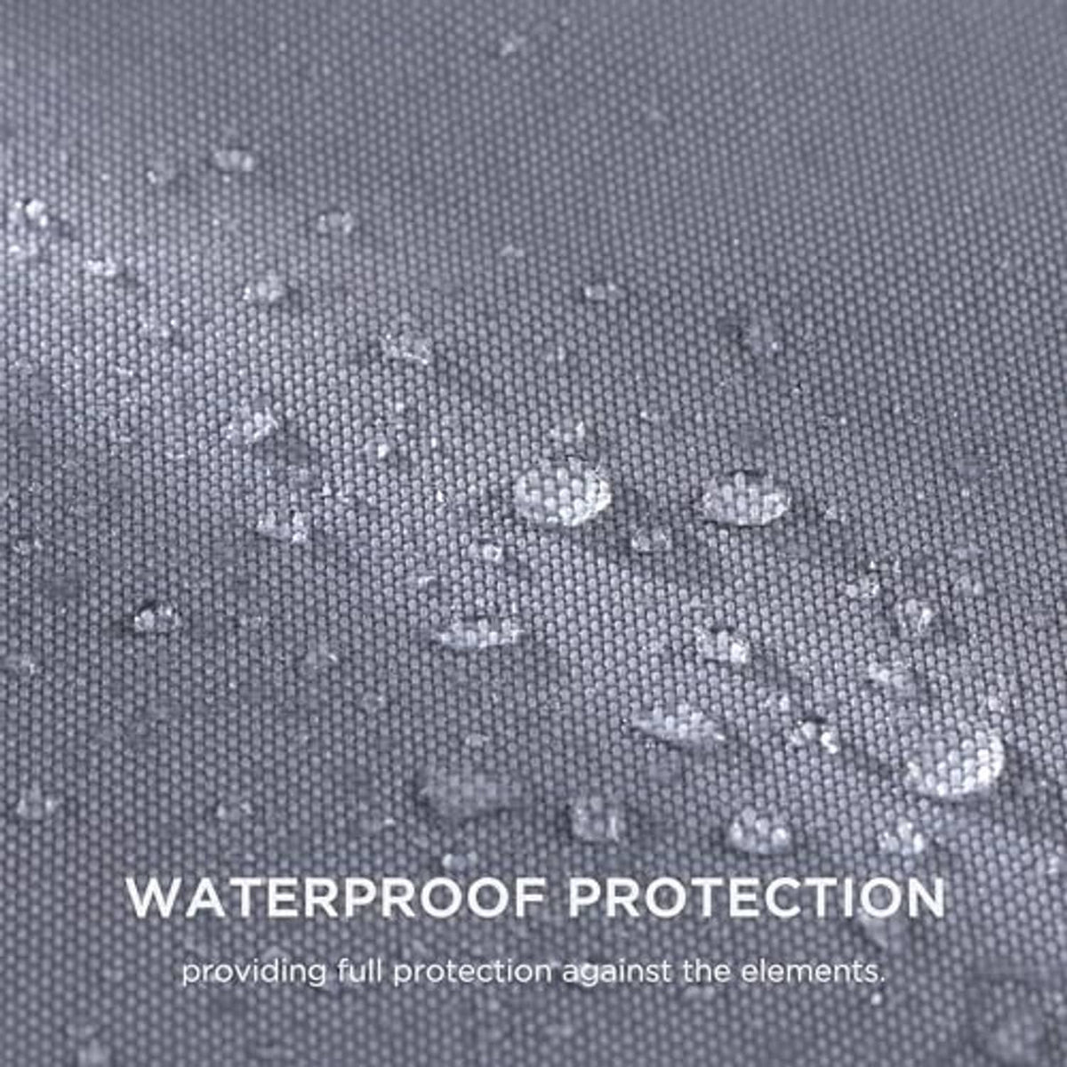 Light gray waterproof tire cover fabric with water-shedding texture