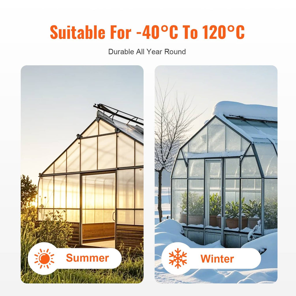 Polycarbonate greenhouse panels for all seasons, clear roof and side wall panels