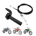 Black throttle grip with pull-cable assembly and dual metal end fittings