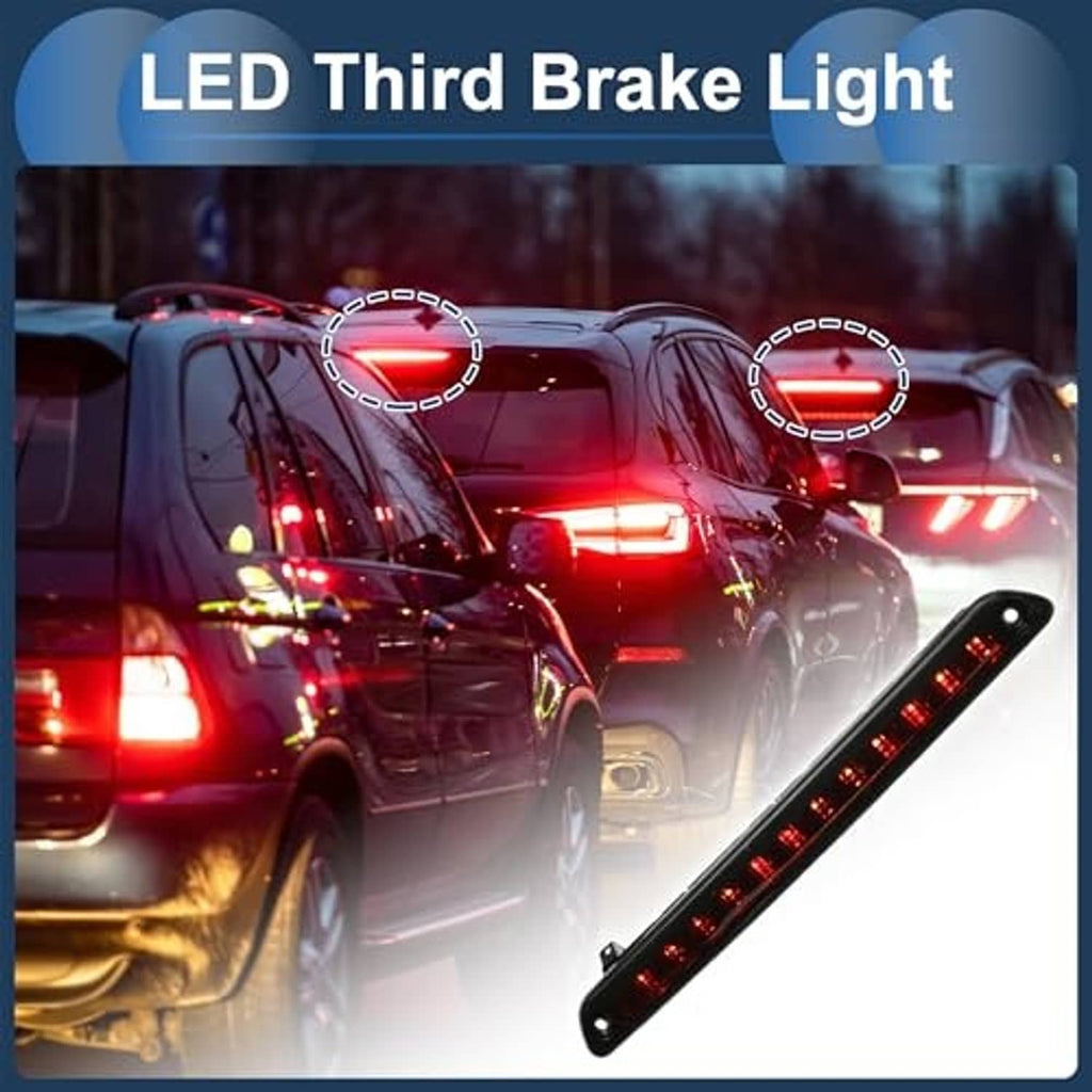 LED third brake light bar showing red lit segments on a dark housing