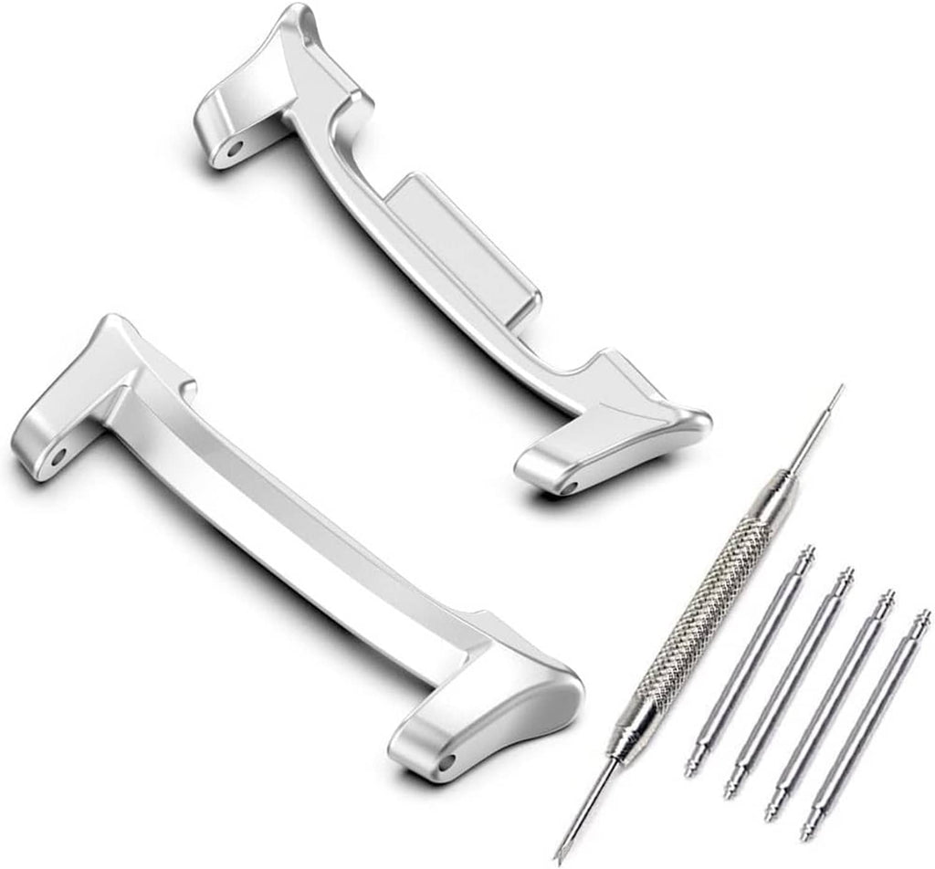 Stainless steel watch band connectors adapter set with installation tools