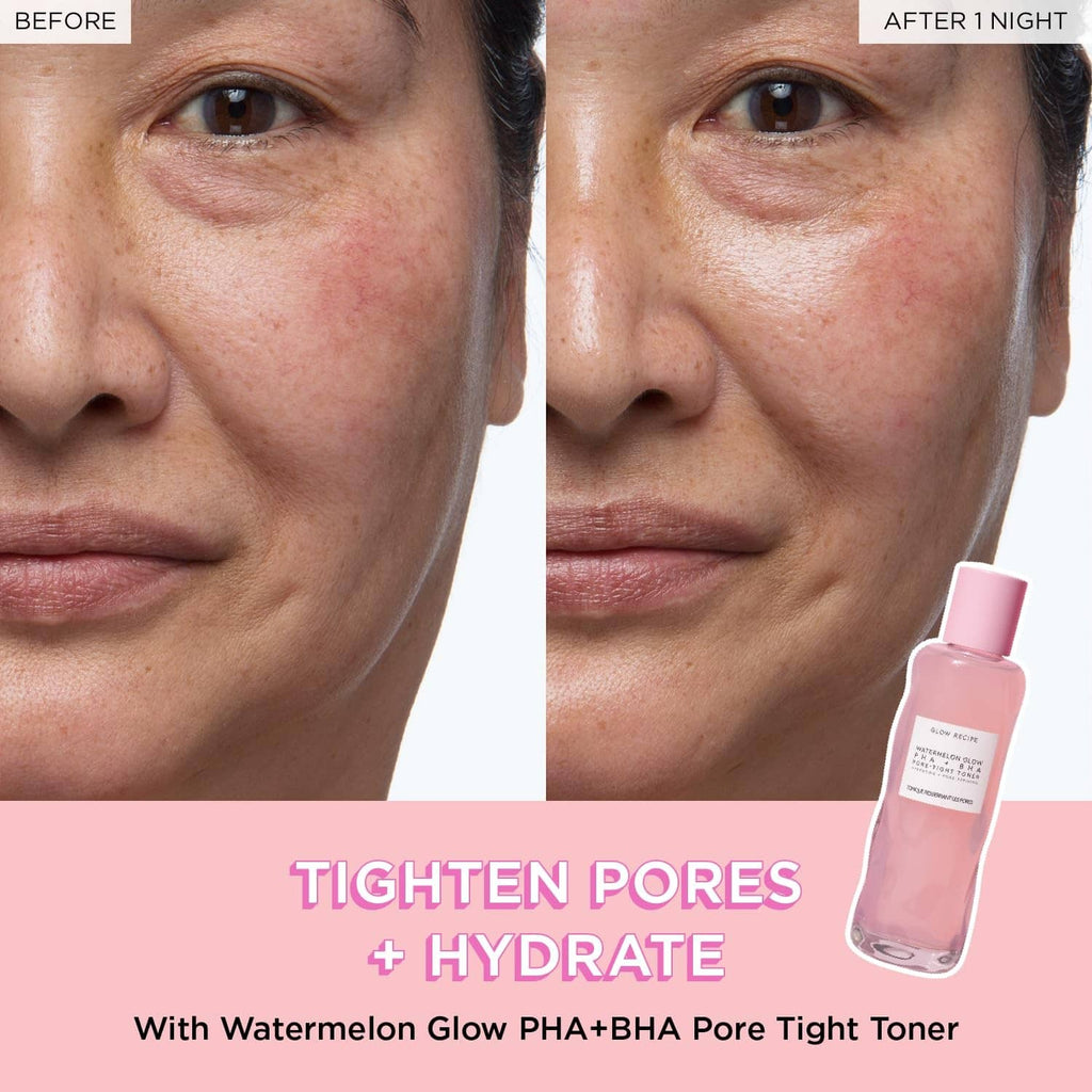 Glow Recipe watermelon glow PHA+BHA toner bottle for tighter, hydrated look