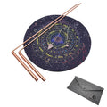 Copper dowsing rod pair with felt storage pouch in kit