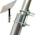 Starlink U-bracket pipe adapter mount, vertical installation clamp for mast pipe