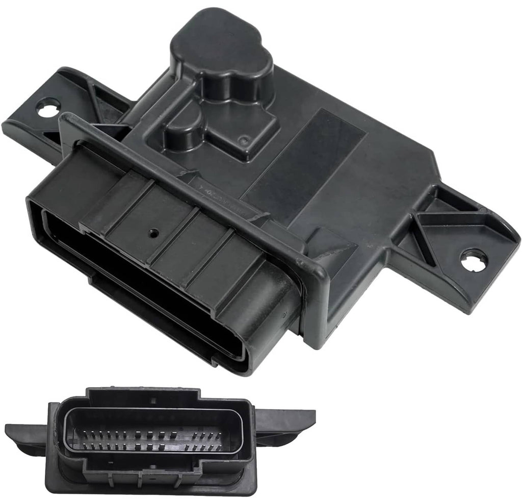 Black fuel pump power control module with wiring connector and mounting brackets