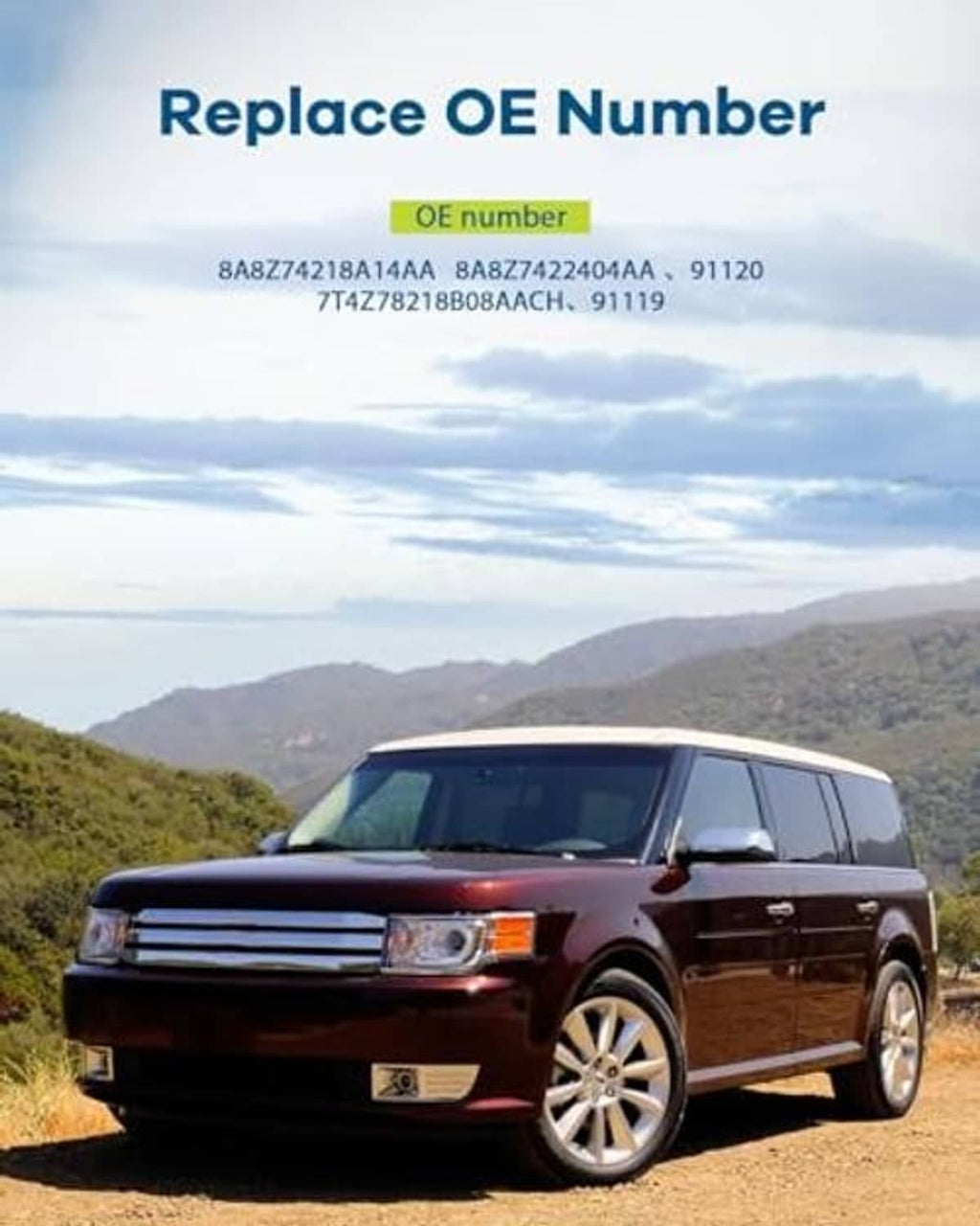 Exterior door handle replacement for vehicle fitment