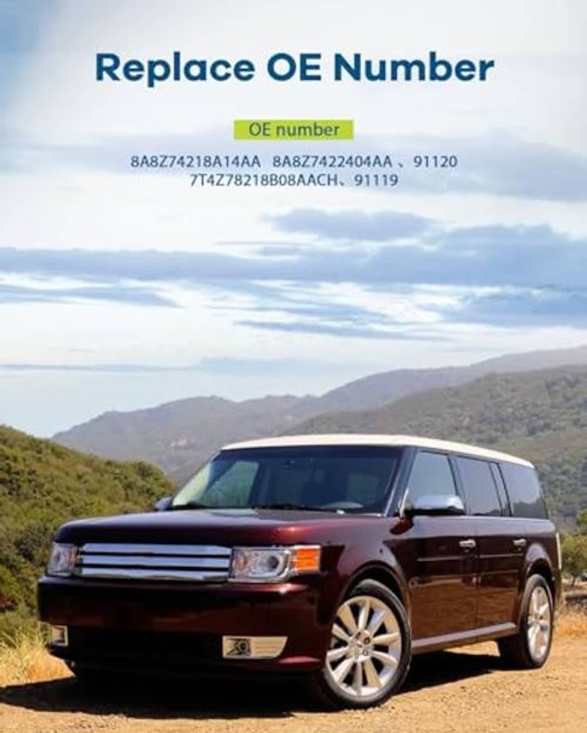 Exterior door handle replacement for vehicle fitment
