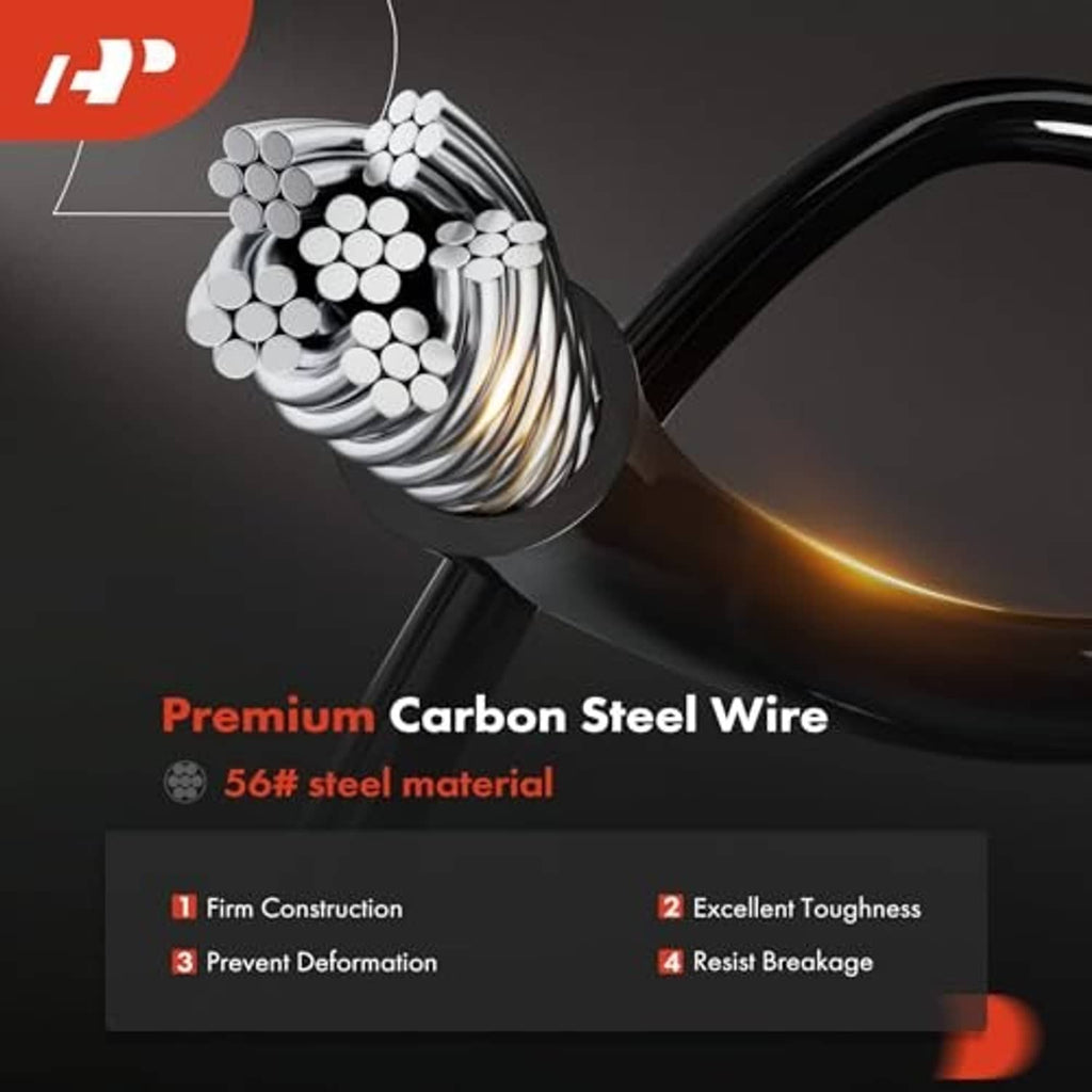 Premium carbon steel wire core inside hood release cable