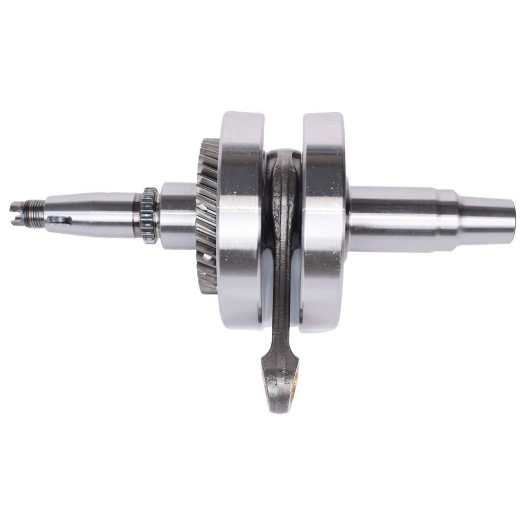 ATV crankshaft with gear ring and center support arm