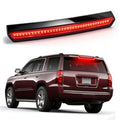High-mounted third brake light with red LED bar and black housing