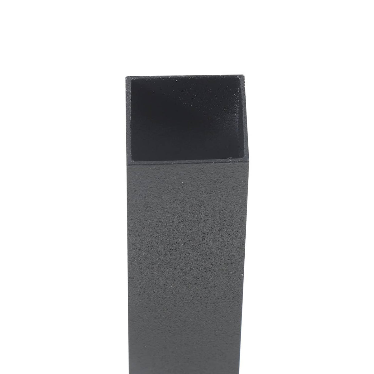 Black hollow square aluminum baluster post profile