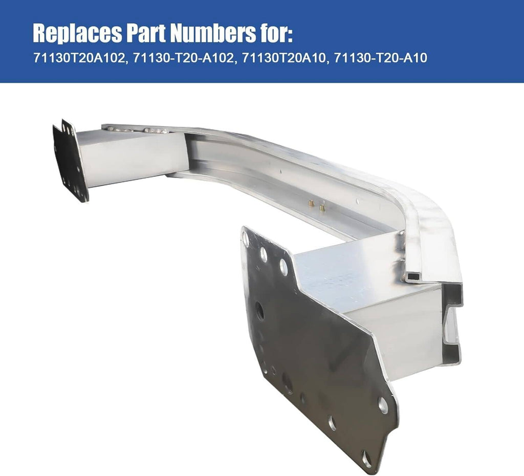Front bumper reinforcement cross member with side plates and bolt holes
