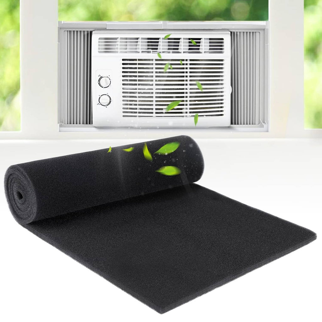 Cuttable air conditioner filter pad, black foam roll