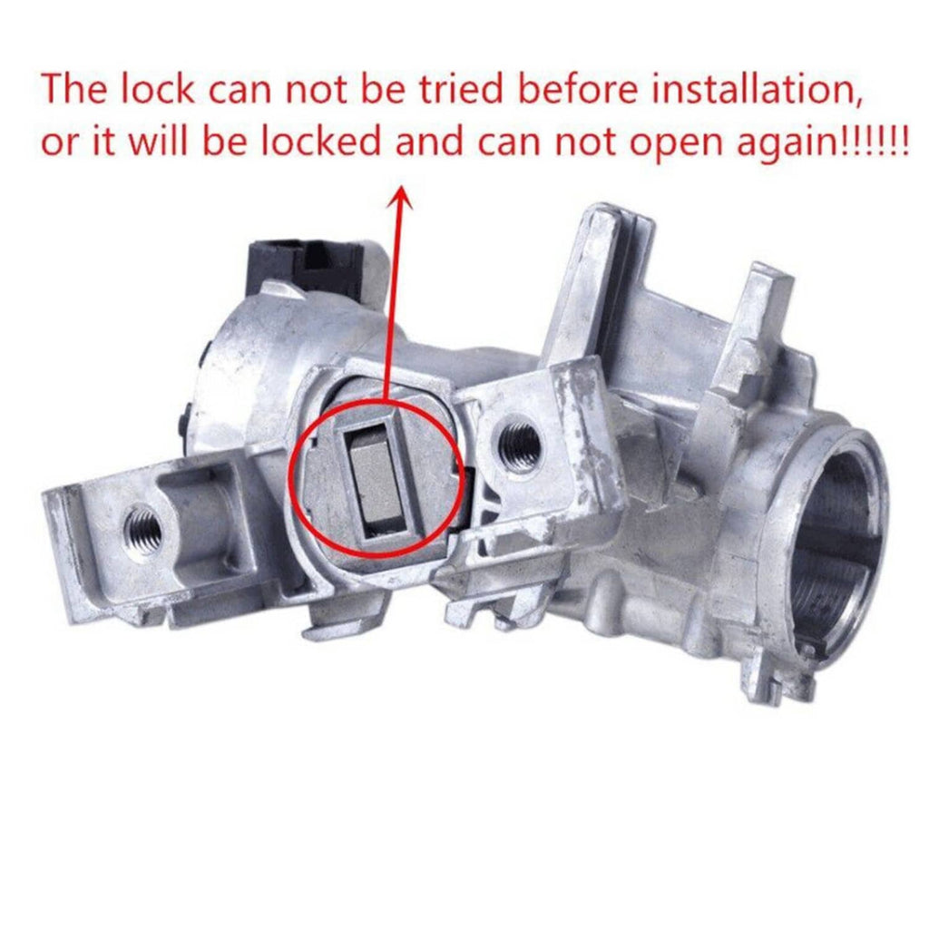 Ignition switch lock cylinder with highlighted lock slot area