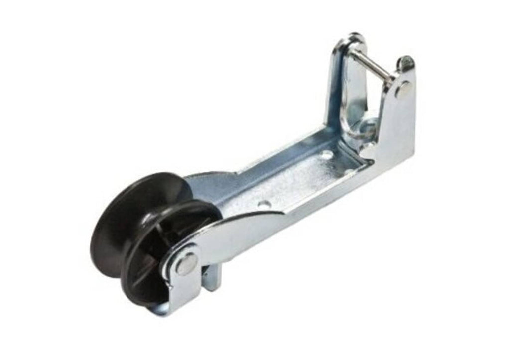 Grey locking anchor control with two black rollers and metal mounting plate