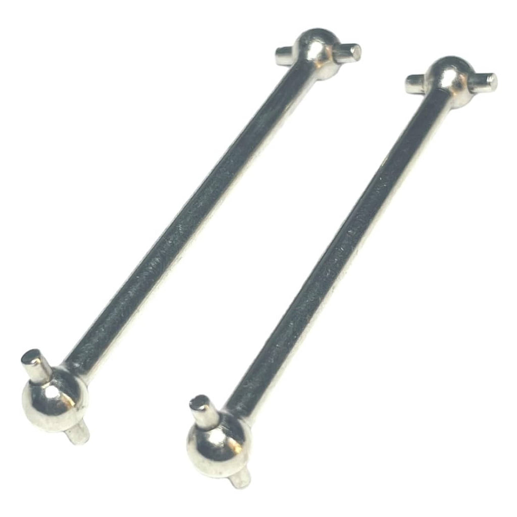 Black metal drive shaft links with silver ball joints, pair