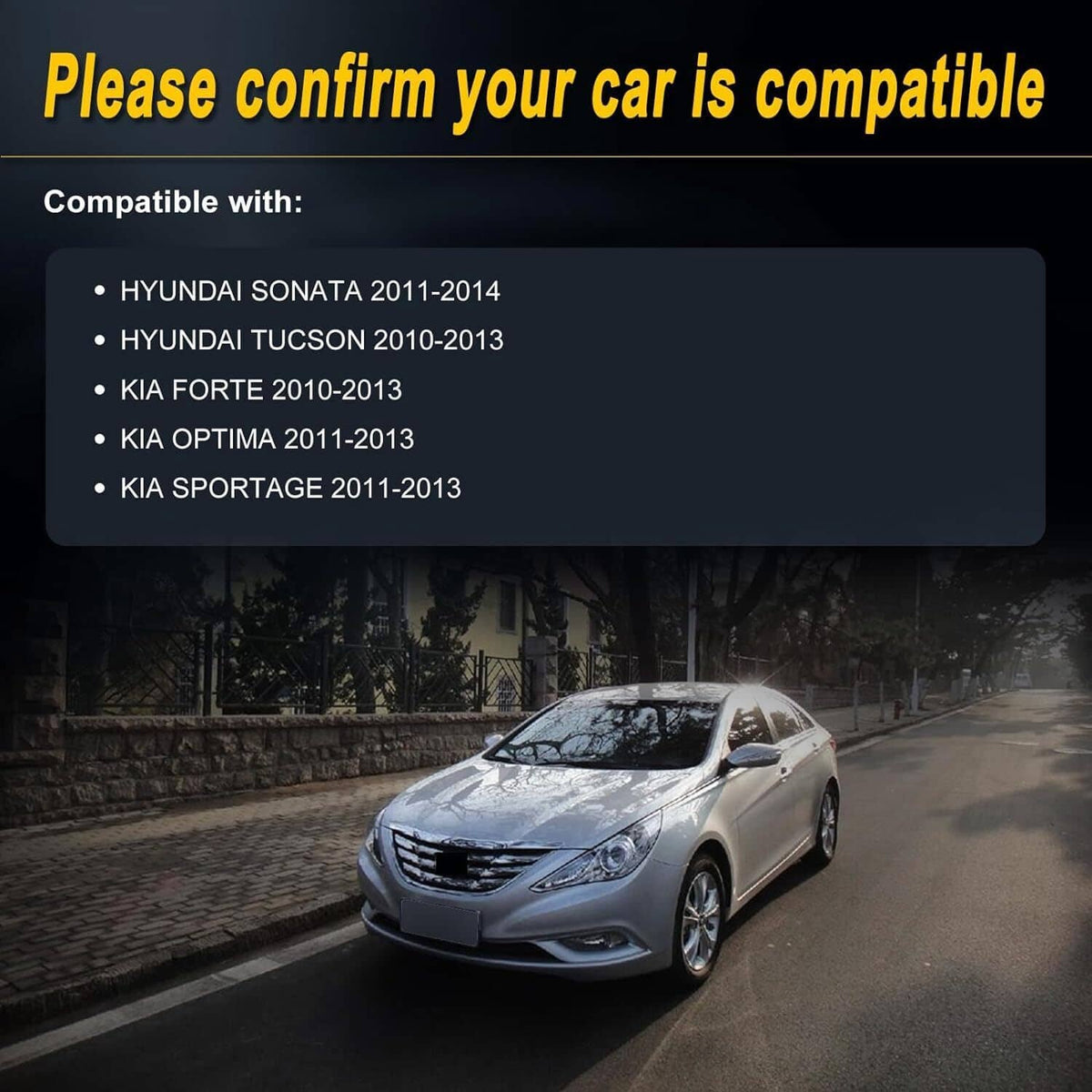 Car compatibility chart for an automotive alternator