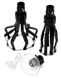 Black suction cup light bulb changer tripod tool set with bulb socket head and cord