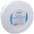 Non-woven epilating roll, white wide roll with center label