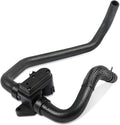HVAC heater inlet hose control valve assembly with black rubber hose and electrical module