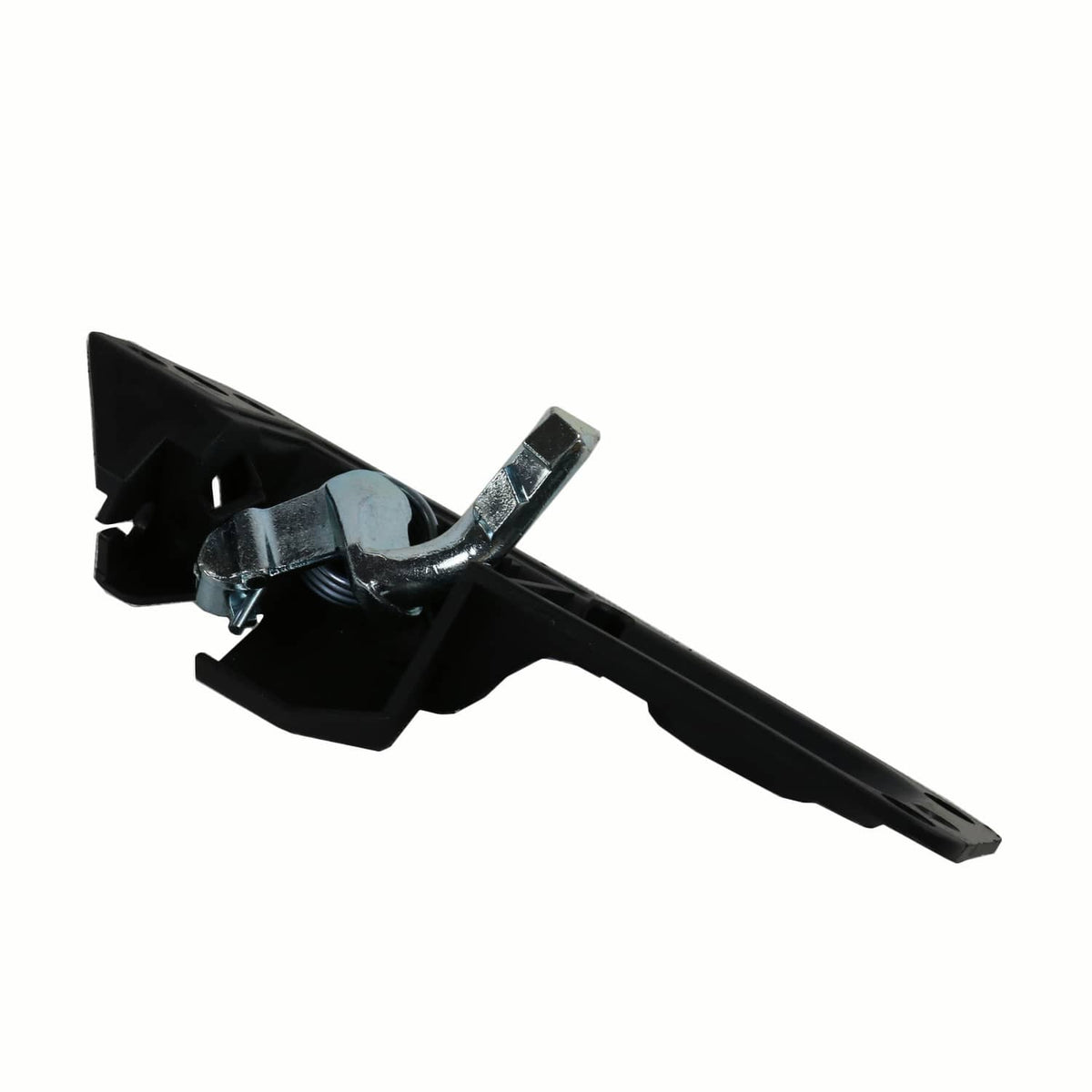 Interior door handle latch lever, black handle with metal hook and pivot