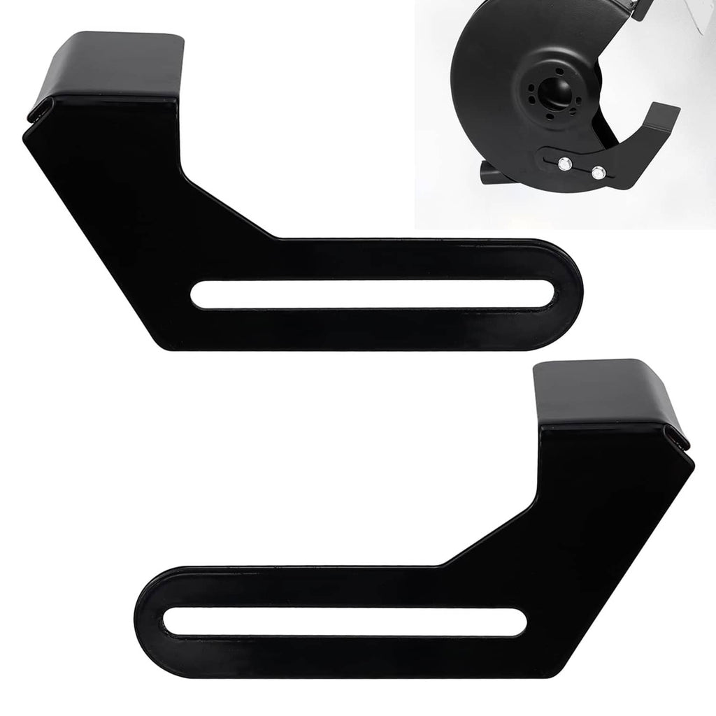 2-pack black angled bench grinder tool rests with long slot supports