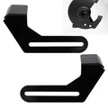 2-pack black angled bench grinder tool rests with long slot supports