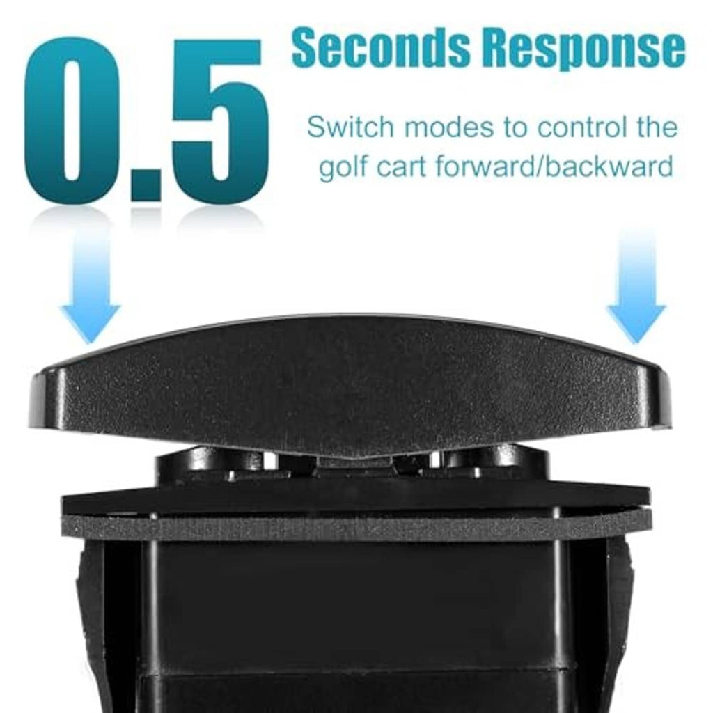 Electric golf cart forward reverse switch, black curved rocker with central housing