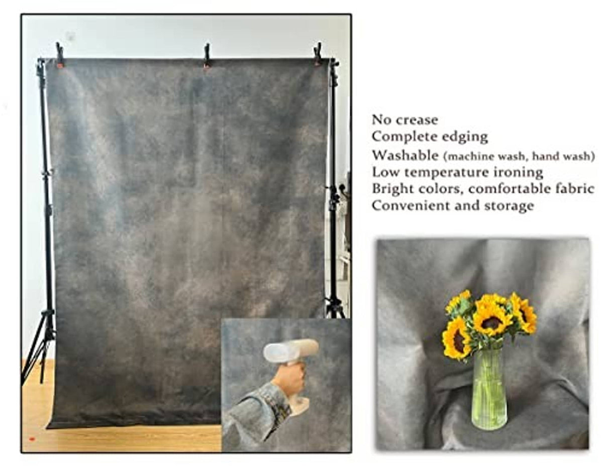 Dark brown mottled texture photography backdrop panel with clamped corners
