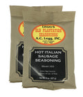 A.C. Legg's Hot Italian Sausage Seasoning pouch, two 8 oz packs, front label