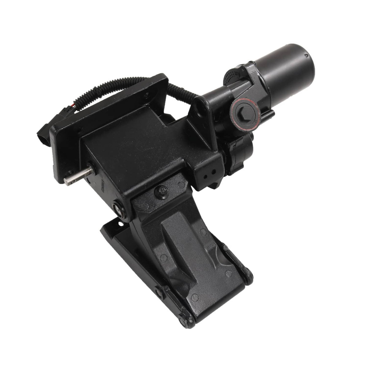 Left-side power running board motor assembly, black linkage plate and cylindrical motor