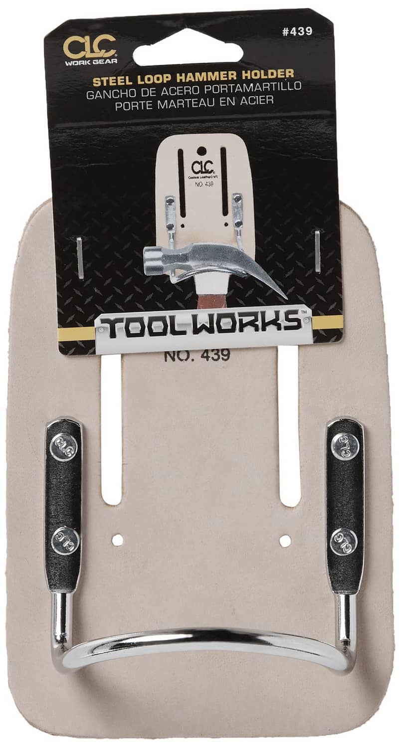 Steel loop hammer holder on Tool Works card, CLC Work Gear No. 439
