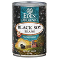 Eden Organic black soy beans can, no salt added, 15 oz