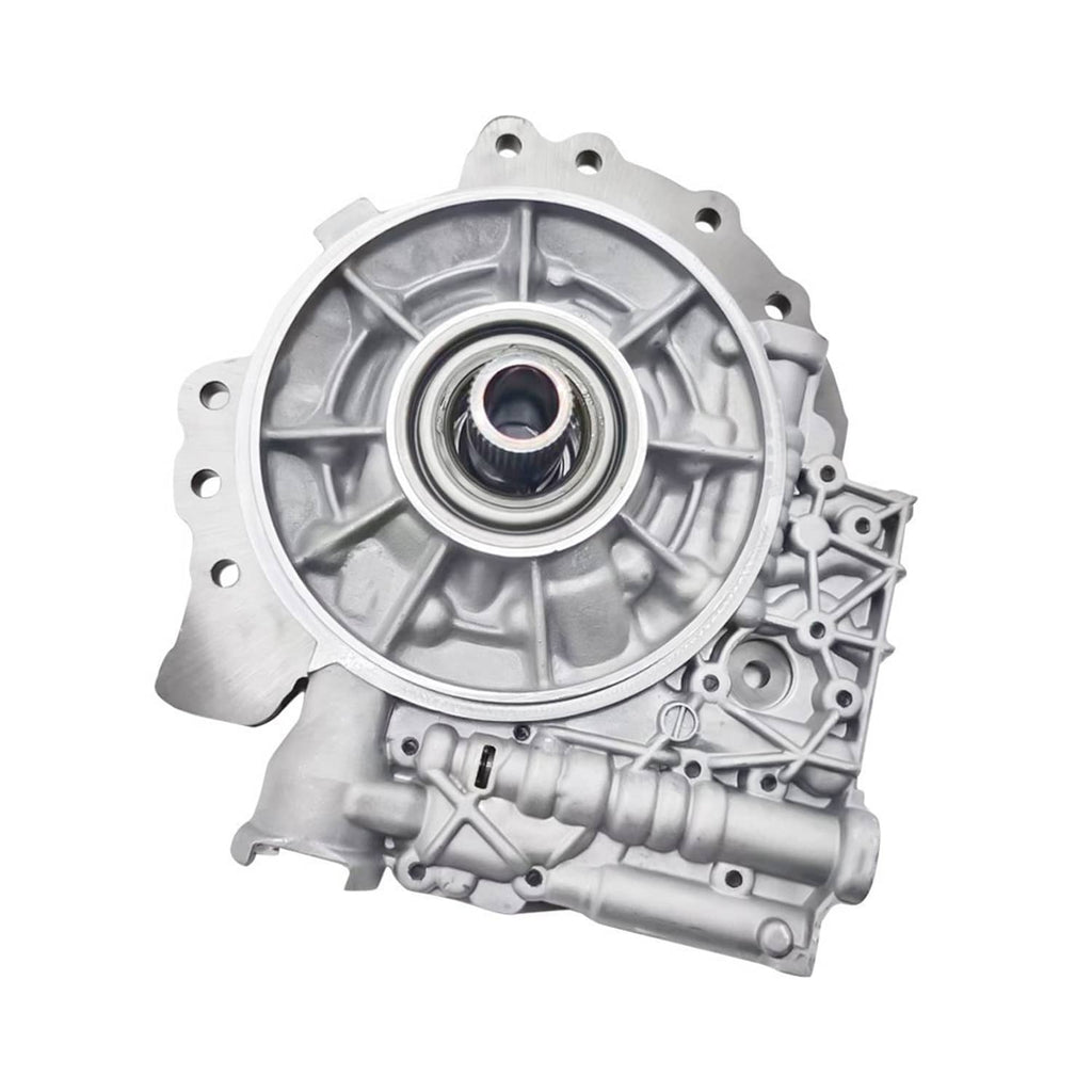 Transmission pump assembly circular front cover with bolt holes, rear-side view