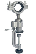 Bench clamp drill vise with 360° swivel ball joint and adjustable tightening knobs