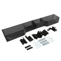 Front golf cart dash storage tray organizer with black mesh baskets and mounting hardware