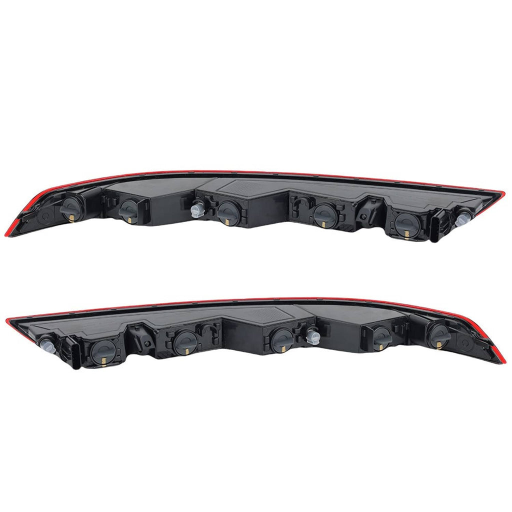 Rear tail light assembly housing, black backplate with mounting points and sockets