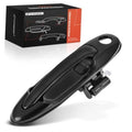 Front right exterior door handle, smooth black finish, ready-to-install ABS plastic