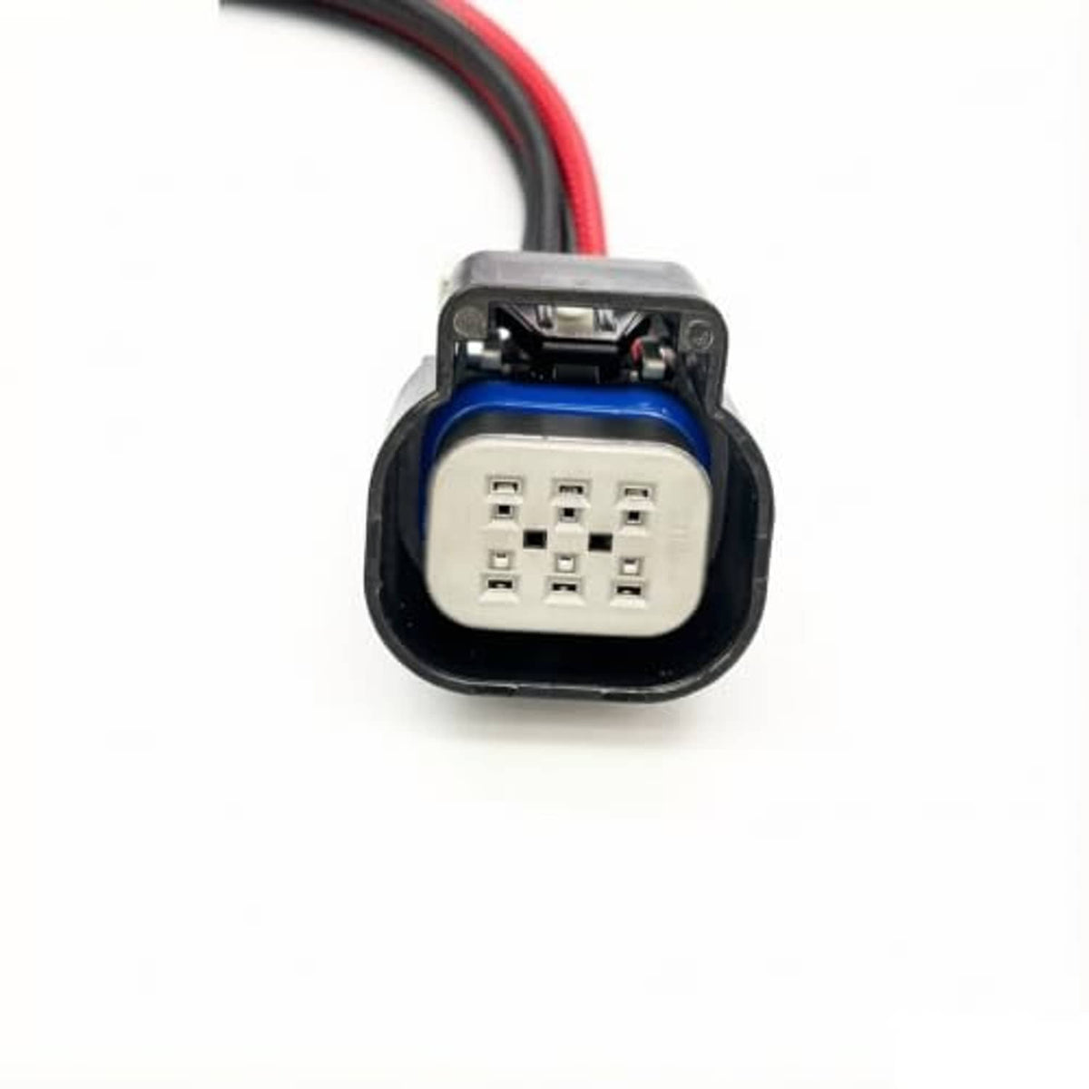 6-pin connector pigtail, white 6-pin plug in black housing