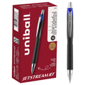 Jetstream RT blue ballpoint pen with silver tip, shown with retail box