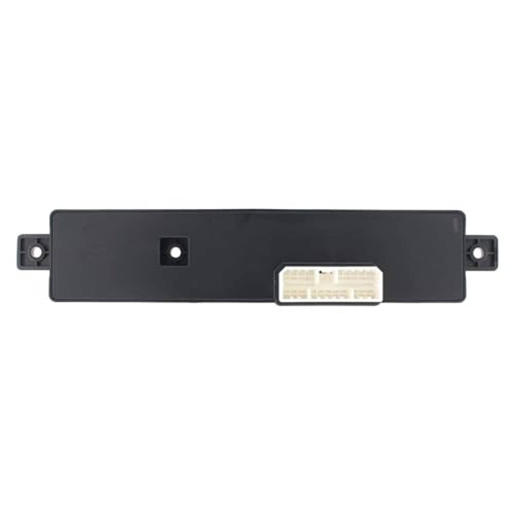 Black power seat switch housing with white multi-pin connector and two mounting points