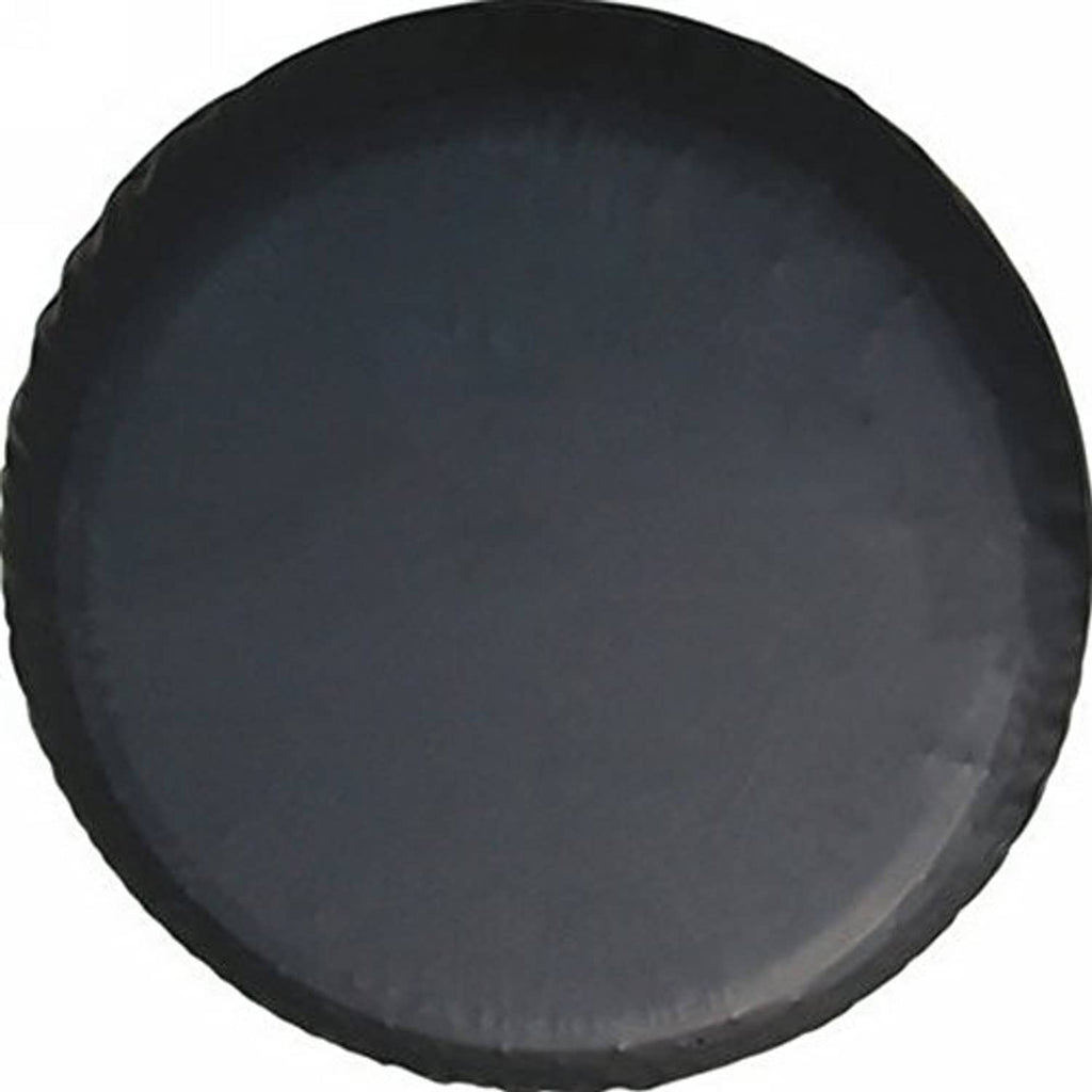 Universal spare tire cover, dark gray/black round cover for back-up tire protection