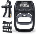 Digital grip strength tester with spring gripper and adjustable finger resistance kit