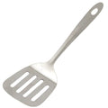 Stainless steel slotted turner spatula with hanging hole, 9.5 in.