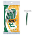 BIC Twin Select disposable twin-blade razors, pack of 10 for men