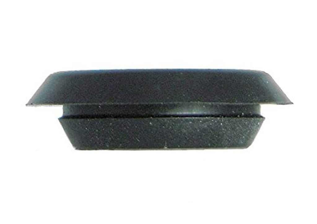 2.5 in flush mount light cover, black plastic housing with flat rim