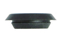 2.5 in flush mount light cover, black plastic housing with flat rim