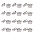 Stainless steel compression ferrule sleeves, small tube fit, set of 12