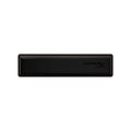 HyperX black wrist rest with red-edge stitching and HYPERX logo